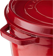 Cast Iron 9 quart Round Cocotte - Cherry by STAUB – 9-quart, 9 quarts, Cast Iron, Cherry, Model 1103203