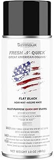Seymour Paint 11-10 Fresh-N-Quick Multi-Purpose Spray Enamel Flat Black