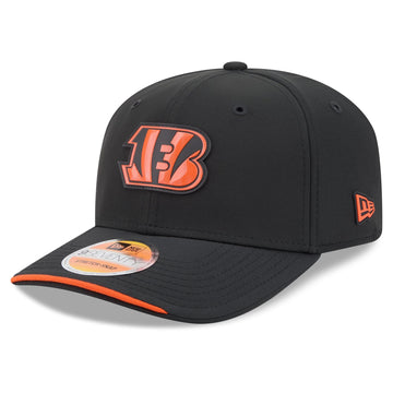 Men's Black Cincinnati Bengals Sideline 9SEVENTY Adjustable Hat by New Era – 84% Polyester/16% Elastane, Cincinnati Bengals, Black, Model 2026