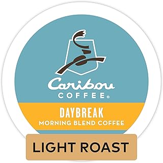 Caribou Coffee Daybreak Morning Blend Keurig K-Cups Coffee, 12 Count