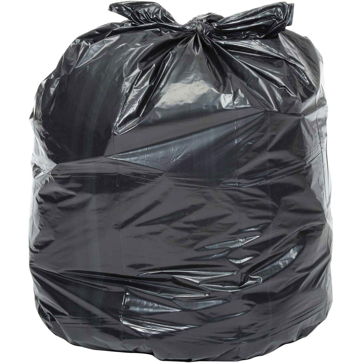 12-16 Gallon Light Duty Black Trash Bags by Global Industrial – HDPE, Black, Model NR243306K