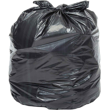 12-16 Gallon Light Duty Black Trash Bags by Global Industrial – HDPE, Black, Model NR243306K