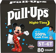 Pull-Ups Boys' Night-Time Potty Training Pants, Size 5T-6T, 80 Count