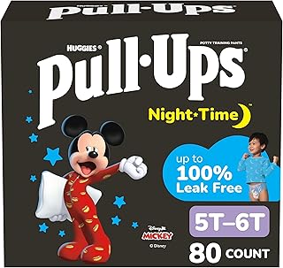 Pull-Ups Boys' Night-Time Potty Training Pants, Size 5T-6T, 80 Count