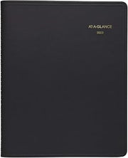 2022 Daily Appointment Book & Planner by AT-A-GLANCE, 8-1/2" x 11", Large, 24-Hour, Black (7021405)