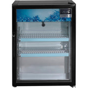 Global Industrial Countertop Merchandising Refrigerator by Nexel – 4.9 cubic_feet, Steel, Black, Model G138BMF-HC