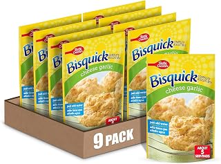 Betty Crocker Bisquick Complete Cheese Garlic Biscuit Mix, 7.75 oz, 9 Pack