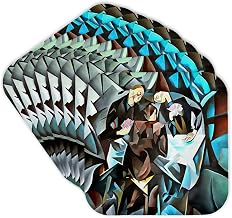 3dRose Three Men Playing Cards Geometric Art After Rockline Set of 8 Coasters - Cork