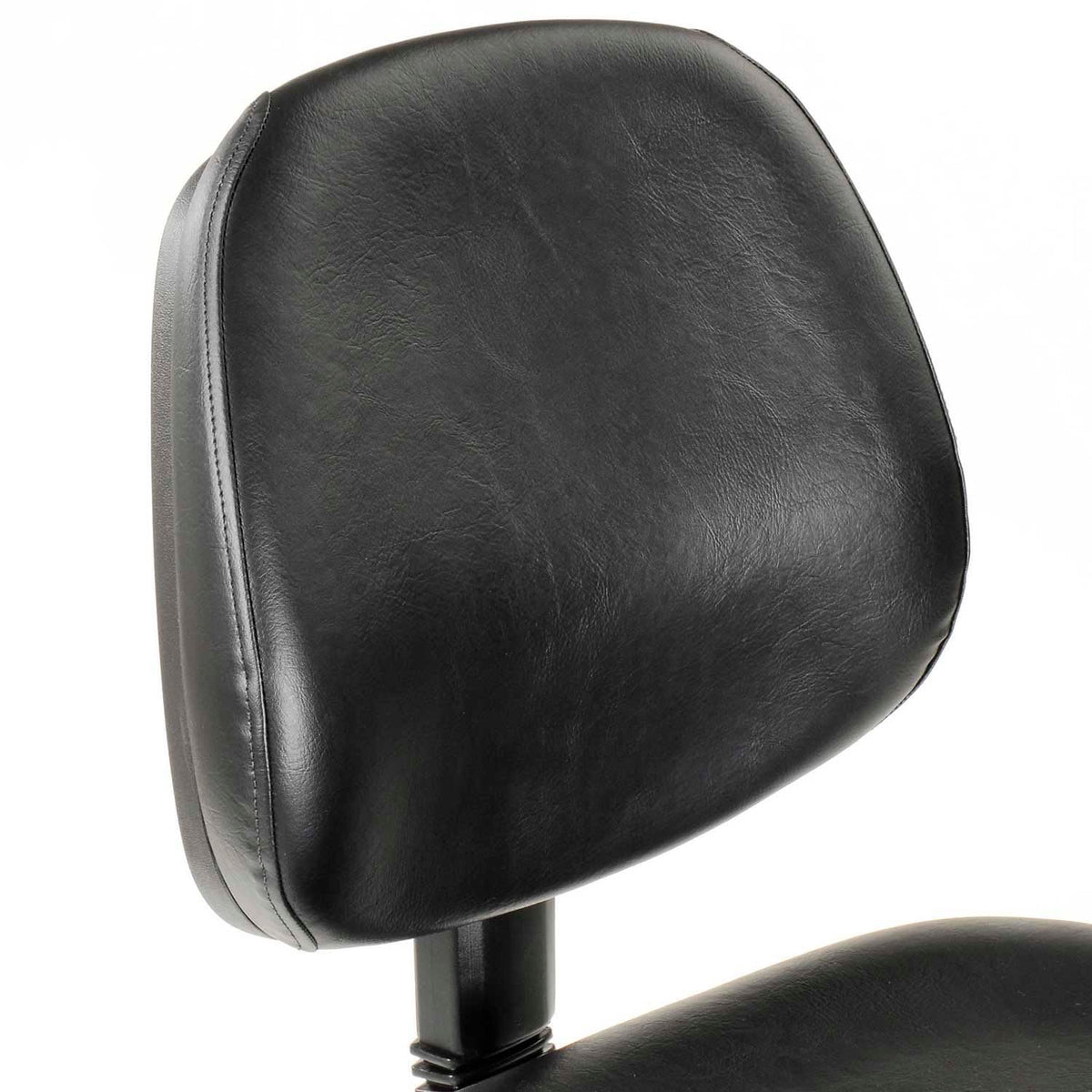 Interion Armless Task Stool with 24" to 29" Pneumatic by Global Industrial – 23.66"L x 23.66"W x 12.32"H, Black, Model 571119