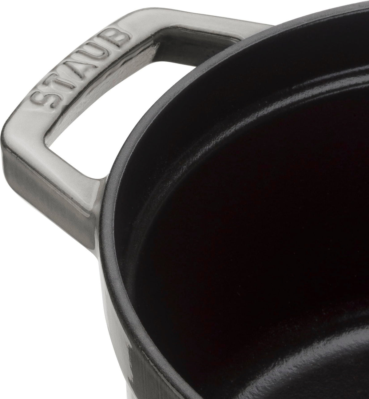 Round Cocotte - 13.25Qt - Graphite Grey by STAUB – 34cm, 12.6 liters, Cast Iron, Grey, Model 1004317