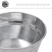 American Metalcraft 27 oz (Pack of 1) / Tub / Silver Beverage Tubs