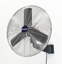 Global Industrial 30" Diameter Commercial Wall Mount Fan, Fixed & Oscillating (Black)