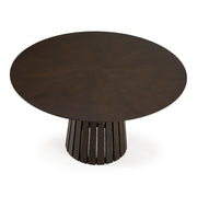 Weiss - Mid-Century Modern Wenge Round Dining Table by Limari Home – Rubberwood, Wenge, Model LIM-85576