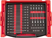 TEKTON 1/4 Inch Drive Standard and Long Bit Socket Set with Open Top Drawer and Rack (75-Piece) | SHB90701