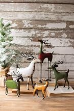 Set of Five Recycled Deer with One Each Design NBA2365