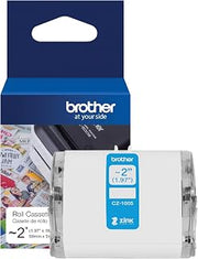 Brother Genuine CZ-1005 Continuous Length ~ 2 (1.97”) 50 mm Wide x 16.4 ft. (5 m) Long Label roll Featuring Zink Zero Ink Technology, Pack of 30