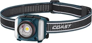 Coast FL97R Voice-Controlled 1200 Lumen Rechargeable LED Headlamp with Pure Beam Spot & Flood, ARC Lighting, Red & Green Color Modes, Glide Focus Radial Arm Dial and USB-C Charge Port, Ocean Blue