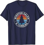 Winston-Salem North Carolina NC Vintage Graphic Retro 70s T-Shirt