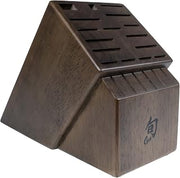 Shun Walnut Finish Knife Block