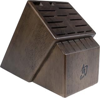 Shun Walnut Finish Knife Block