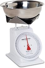 Detecto T50B Top Loading Fixed Dial Scale, 50 lb. Capacity, Stainless Steel Bowl