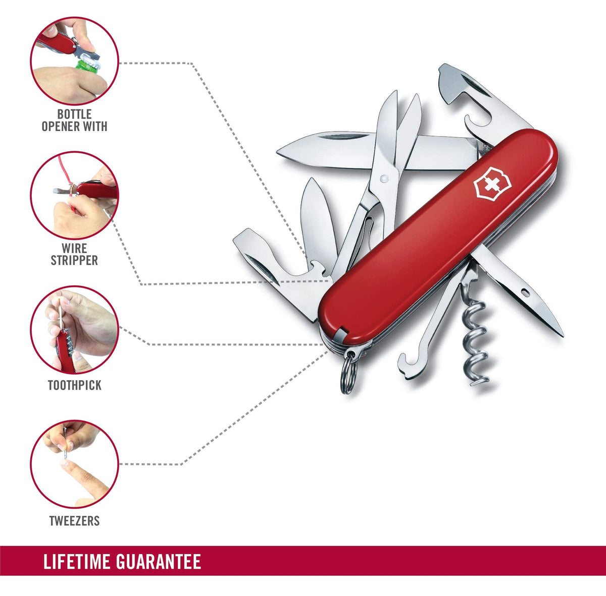 Victorinox Red / One Size / Climber Pocket Knives & Folding Knives