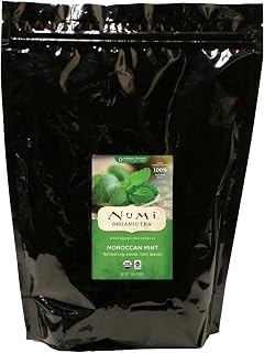 Numi Organic Tea Moroccan Mint, 16 Ounce Pouch (Pack of 6) Loose Leaf Herbal Teasan