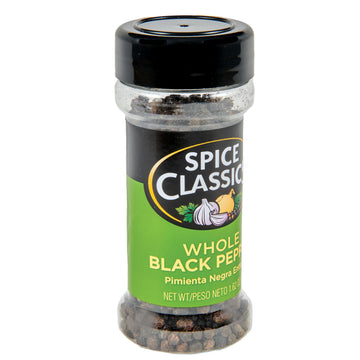 Whole Black Pepper by Spice Classics – 1.62 Ounce (Pack of 12), Model 052100030456