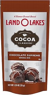 Land O Lakes Cocoa Classics, Chocolate Supreme Hot Cocoa Mix, 1.25-Ounce Packets (Pack of 36), Rich brown, (34-001)