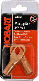 Hobart 770051 Wire Size 4 - Stud Size 3/8-Inch Cable and Wire Lug
