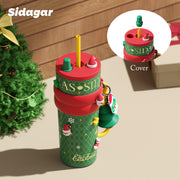Sidagar Christmas Tumbler, 24 Ounces, Green