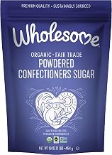 Sweeteners 16-Ounce Organic Powdered Confectioners Sugar by Wholesome – 16 Ounce (Pack of 6), White, Pack of 6, Model 00079466