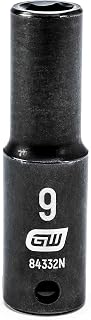 GEARWRENCH 3/8" Drive 6 Point Deep Impact Metric Socket 9mm - 84332N