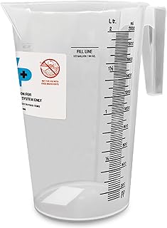 WIPESPLUS Measuring Cup Multi-Task Wipes Measuring Cup, 64 Ounces for Supermarkets, Retail, and Business, Plastic