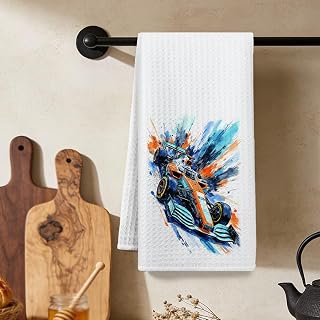 Dynamic Racing Car Kitchen Towels, Quick Dry Microfiber Cloth, Dish Towels for Kitchen Drying Reusable Bar Hand Dishcloths Decor for Bathroom Home Supplies 6
