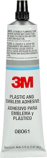 3M Plastic and Emblem Adhesive, 08061, 5 oz Tube