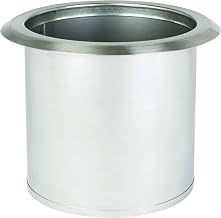 DISPENSE-RITE TCD-2-NB 6.25" Diameter Drop-in Trash Chute, Small, Stainless Steel