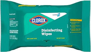 CLOROX CloroxPro Disinfecting Wipes, Bleach-Free, Fresh Scent, 70 Count (Package May Vary) Pack of 1