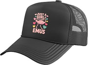 Best Emu Costume for Girls Kids Women Emu Bird Emu Lover Trucker Hat with Adjustable Mesh Back