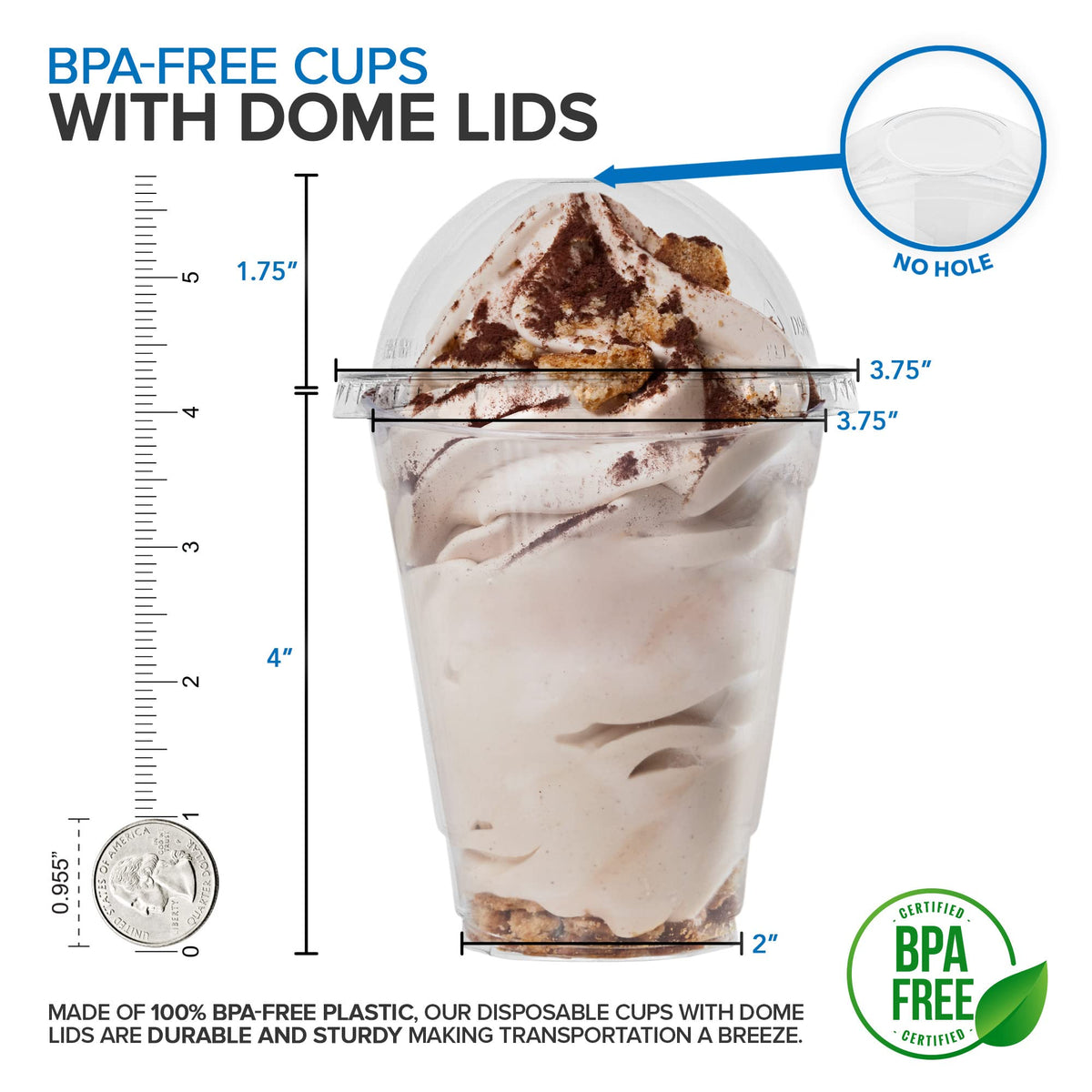 Stock Your Home 12 Ounce / Clear / Modern Cups