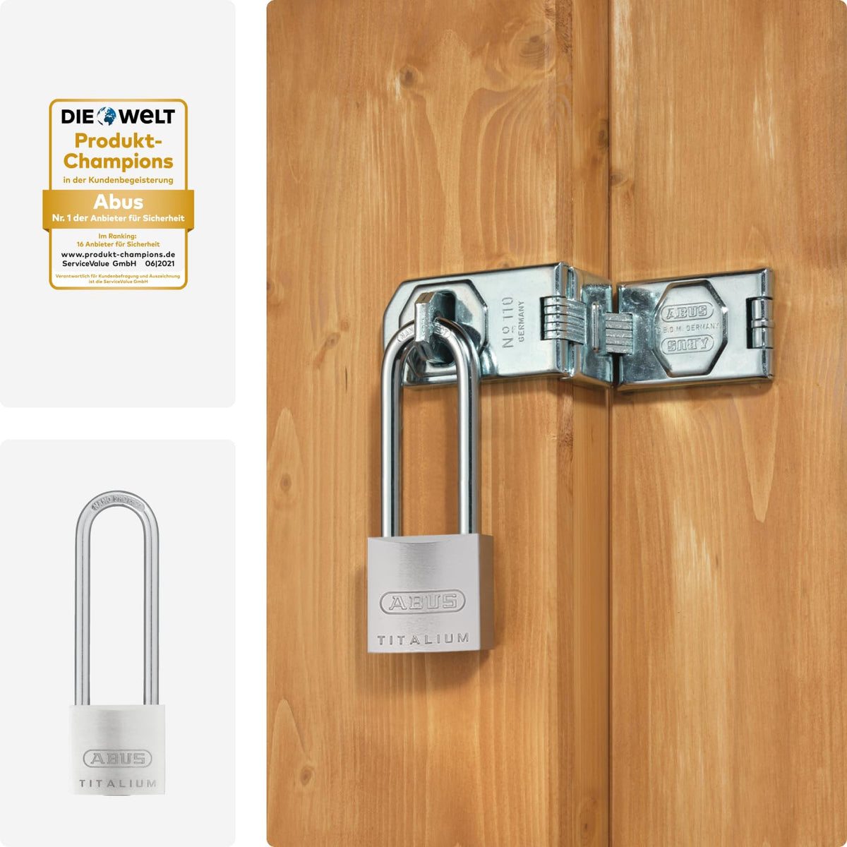 ABUS Single / 30mm /Bügelhöhe 60mm / Modern Keyed Padlocks