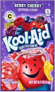 Kool-Aid Flavored Drink Mix, Berry Cherry (0.17 Ounce Packets, Pack of 192)