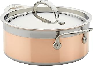 Hestan CopperBond Collection - 100% Pure Copper Soup Pot, Induction Cooktop Compatible, 3 Quart