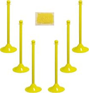 Mr. Chain Barrier Post Kit, Yellow, 41 in (71002-6)