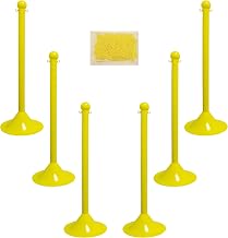 Mr. Chain Barrier Post Kit, Yellow, 41 in (71002-6)