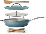 Tramontina All-in-One Plus Pan Set, 5-Quart Ceramic Non Stick Cooking Pan