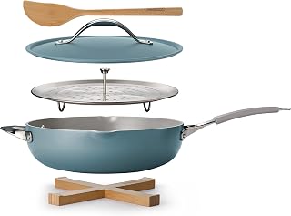 Tramontina All-in-One Plus Pan Set, 5-Quart Ceramic Non Stick Cooking Pan