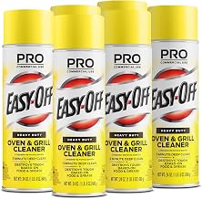 Easy-Off Heavy Duty PRO size Oven Cleaner Foam, Removes Grease & Burned-On Food, For Ovens, Grill Grates & More 24oz (6-count) | Removes Grease & Burned-On Food, For Ovens, Grill Grates & More