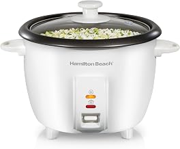 Hamilton Beach Rice Cooker & Food Steamer, 10 Cups Cooked, 5 Cups Uncooked
