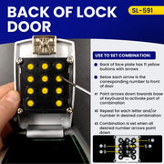 Car Window Punch Button Lock Box by KeyGuard – 1 Pack, Zinc, SL-591, Model SL-591